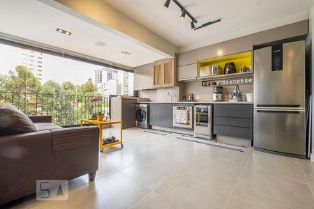 Sala de apartamento para alugar com 1 quarto, 60m² em Pinheiros, São Paulo