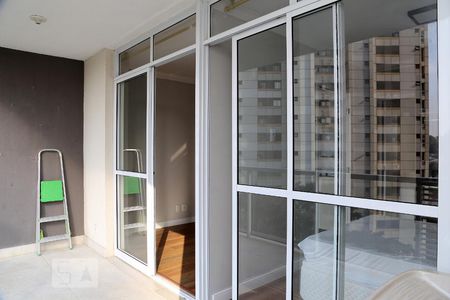 Varanda da Sala de apartamento para alugar com 1 quarto, 37m² em Real Parque, São Paulo
