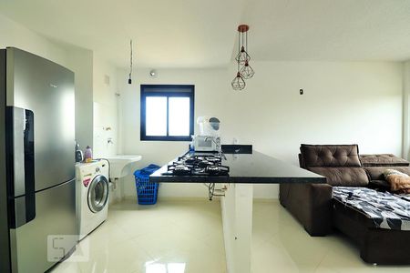 Sala/Cozinha de apartamento para alugar com 1 quarto, 36m² em Jardim Jamaica, Santo André