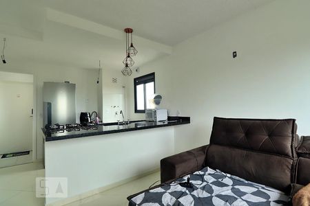 Sala/Cozinha de apartamento para alugar com 1 quarto, 36m² em Jardim Jamaica, Santo André