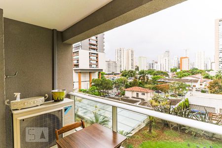 Varanda de apartamento para alugar com 1 quarto, 34m² em Brooklin, São Paulo