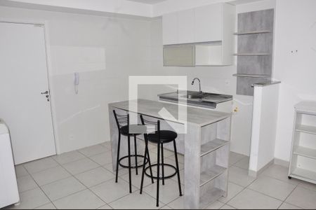 Detalhe - Sala / Cozinha / Área de Serviço de apartamento para alugar com 1 quarto, 37m² em Vila Palmeiras, São Paulo