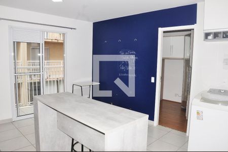 Detalhe - Sala / Cozinha / Área de Serviço de apartamento para alugar com 1 quarto, 37m² em Vila Palmeiras, São Paulo