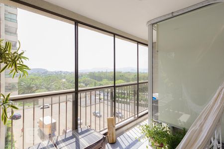 Varanda da Sala de apartamento para alugar com 2 quartos, 75m² em Jacarepaguá, Rio de Janeiro