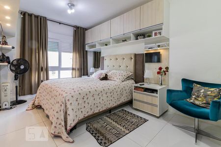 Suíte 1 de apartamento à venda com 3 quartos, 129m² em Menino Deus, Porto Alegre