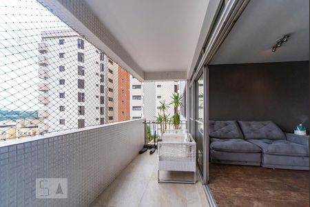 Varanda da Sala de apartamento à venda com 4 quartos, 180m² em Vila Bastos, Santo André