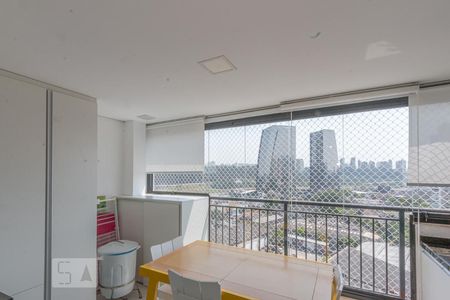 Varanda da Sala de apartamento à venda com 2 quartos, 67m² em Santo Amaro, São Paulo