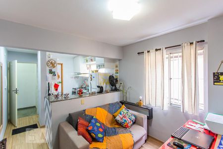 Sala/Cozinha de apartamento à venda com 1 quarto, 40m² em Liberdade, São Paulo