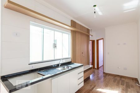 Sala/Cozinha de apartamento para alugar com 2 quartos, 39m² em Vila Scarpelli, Santo André
