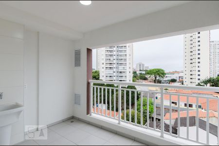 Varanda e área de serviço de apartamento para alugar com 1 quarto, 35m² em Centro, Diadema