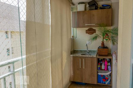 Varanda Gourmet de apartamento à venda com 3 quartos, 64m² em Vila Marina, São Paulo