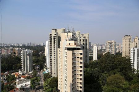 Vista da Varanda de apartamento à venda com 3 quartos, 130m² em Paraíso do Morumbi, São Paulo