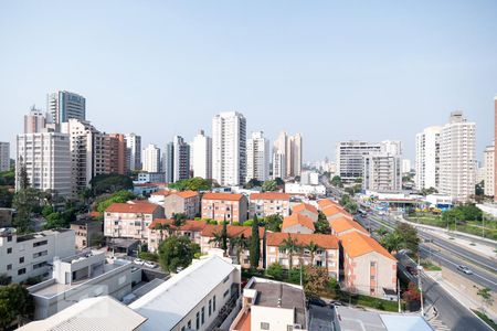 Varanda - Vista de kitnet/studio para alugar com 1 quarto, 38m² em Brooklin Paulista, São Paulo