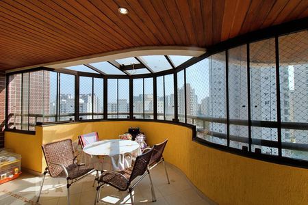Varanda da Sala de apartamento à venda com 4 quartos, 173m² em Vila Andrade, São Paulo