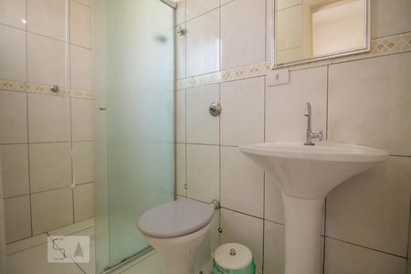 Banheiro  de kitnet/studio para alugar com 1 quarto, 34m² em Aclimação, São Paulo