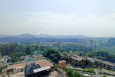 Vista da varanda e área de serviço de apartamento à venda com 1 quarto, 60m² em Alphaville Empresarial, Barueri