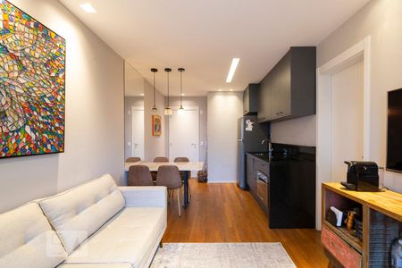 Sala/Cozinha de apartamento à venda com 1 quarto, 39m² em Campos Elíseos, São Paulo