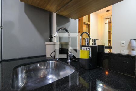 Cozinha de kitnet/studio para alugar com 1 quarto, 25m² em Cerqueira César, São Paulo