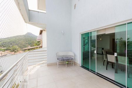 Varanda da Sala de casa de condomínio à venda com 3 quartos, 457m² em Anil, Rio de Janeiro