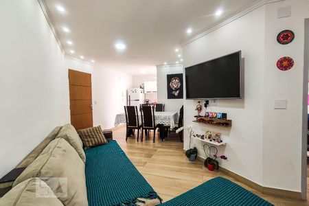 Sala de apartamento para alugar com 3 quartos, 68m² em Jardim Henriqueta, Taboão da Serra
