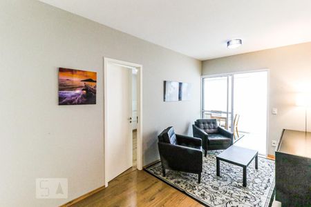 Sala de apartamento para alugar com 1 quarto, 50m² em Campo Belo, São Paulo