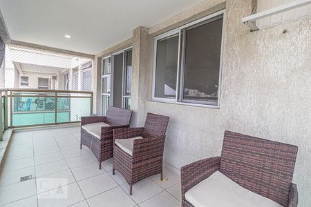 Varanda da Sala de apartamento para alugar com 2 quartos, 78m² em Jacarepaguá, Rio de Janeiro