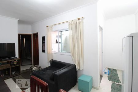 Sala de apartamento à venda com 2 quartos, 47m² em Jardim Santo André, Santo André