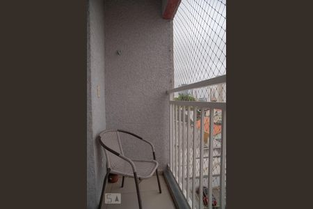 Varanda da Sala de apartamento à venda com 3 quartos, 58m² em Vila Homero Thon, Santo André