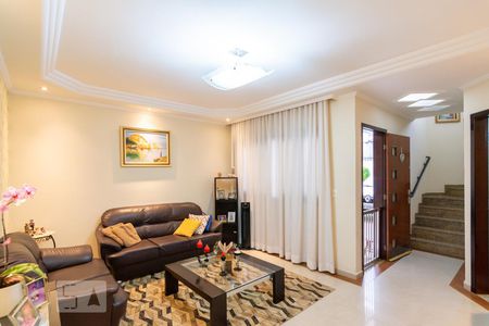 Sala de casa de condomínio à venda com 3 quartos, 136m² em Vila Pires, Santo André