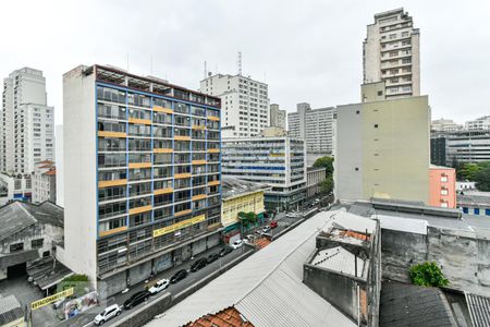 Varanda - Vista de kitnet/studio à venda com 1 quarto, 26m² em Centro, São Paulo