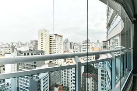 Varanda - Vista de apartamento à venda com 1 quarto, 50m² em Santa Efigênia, São Paulo