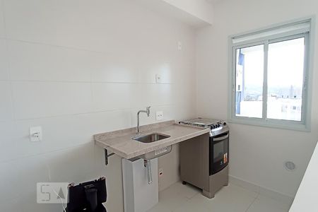 Sala e cozinha de apartamento à venda com 1 quarto, 48m² em Alphaville Empresarial, Barueri