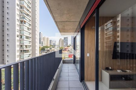 Varanda de apartamento à venda com 1 quarto, 50m² em Jardim das Bandeiras, São Paulo