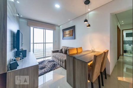 Sala de apartamento para alugar com 2 quartos, 53m² em Vila Príncipe de Gales, Santo André