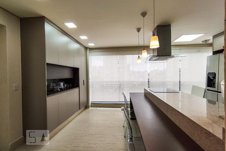 Varanda e Cozinha Integrada de apartamento para alugar com 2 quartos, 96m² em Vila Andrade, São Paulo