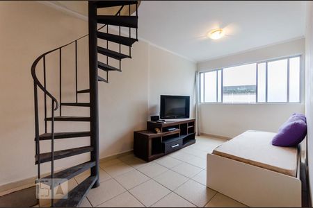 Sala de apartamento para alugar com 1 quarto, 105m² em José Menino, Santos