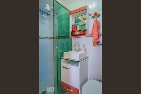 Banheiro da suíte de apartamento à venda com 3 quartos, 95m² em Água Fria, São Paulo