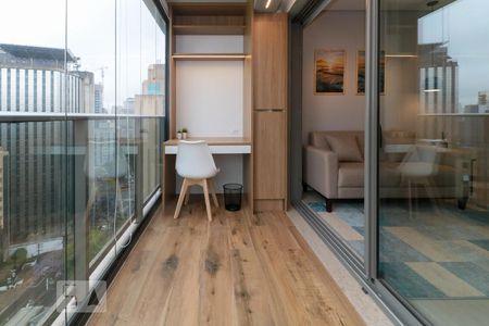 Varanda de apartamento para alugar com 1 quarto, 42m² em Pinheiros, São Paulo