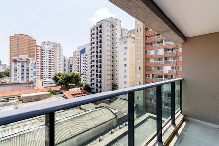 Varanda de kitnet/studio para alugar com 1 quarto, 39m² em Vila Nova Conceição, São Paulo