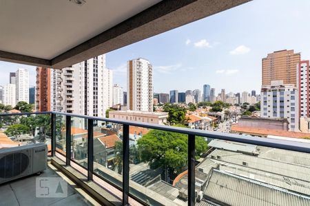 Varanda de kitnet/studio para alugar com 1 quarto, 39m² em Vila Nova Conceição, São Paulo