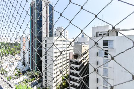 Varanda - Vista de apartamento para alugar com 1 quarto, 40m² em Higienópolis, São Paulo