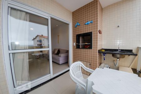 Sacada com churrasqueira de apartamento para alugar com 1 quarto, 55m² em Ingleses Sul, Florianópolis
