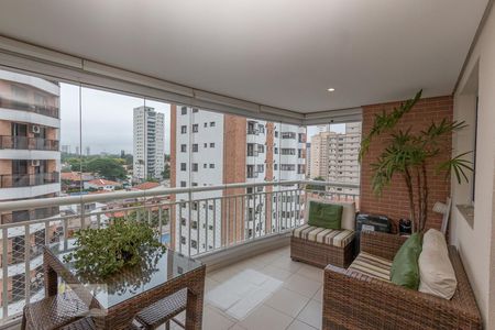 Varanda da Sala de apartamento para alugar com 2 quartos, 83m² em Chácara Santo Antônio (zona Sul), São Paulo