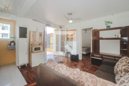 Sala de apartamento à venda com 1 quarto, 44m² em Jardim Floresta, Porto Alegre