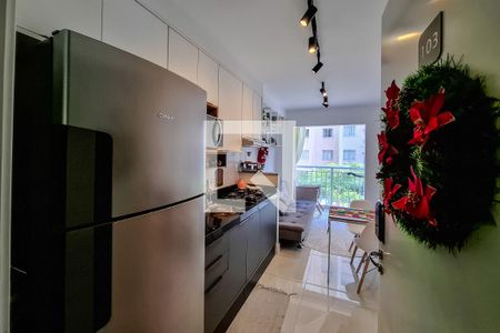 Sala/Cozinha de apartamento para alugar com 1 quarto, 30m² em Cambuci, São Paulo