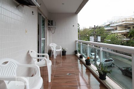 Varanda da sala de apartamento à venda com 3 quartos, 110m² em Recreio dos Bandeirantes, Rio de Janeiro