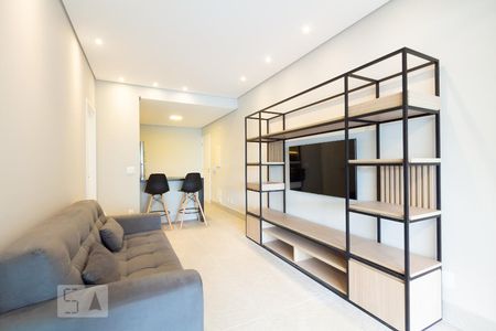 Sala/Cozinha de apartamento para alugar com 1 quarto, 90m² em Itaim Bibi, São Paulo