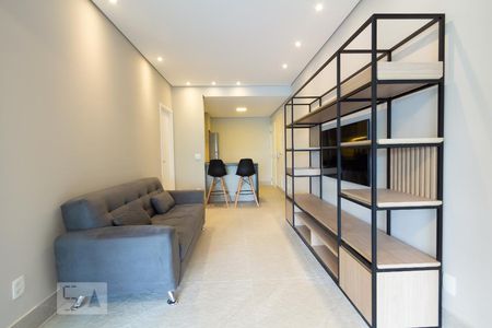 Sala/Cozinha de apartamento para alugar com 1 quarto, 90m² em Itaim Bibi, São Paulo