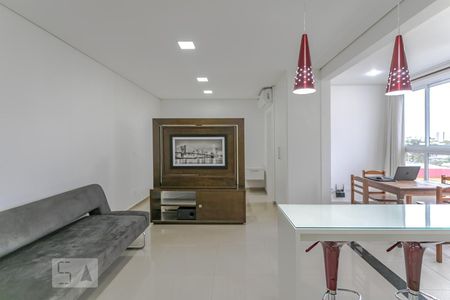 Sala de apartamento para alugar com 1 quarto, 43m² em Loteamento Mogilar, Mogi das Cruzes