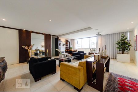 Sala de apartamento à venda com 4 quartos, 176m² em Belvedere, Belo Horizonte